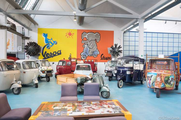 Piaggio produserer blant annet Vespa og ligger ved Pisa i Toscana.