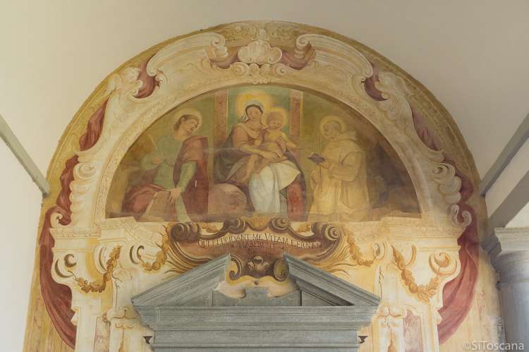 Bildet viser et av veggmaleriene i Certosa di Pisa, klostermuseet like utenfor Pisa.