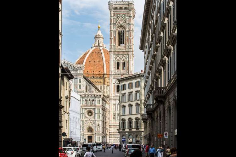 Bildet viser katedralen Santa Maria del Fiore. I Firenze, Toscana, Italia.