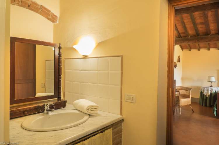 Bildet viser ett av badene i 2. etg. i Villa Pace.