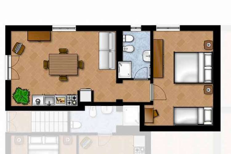 Planskisse Cavallino.