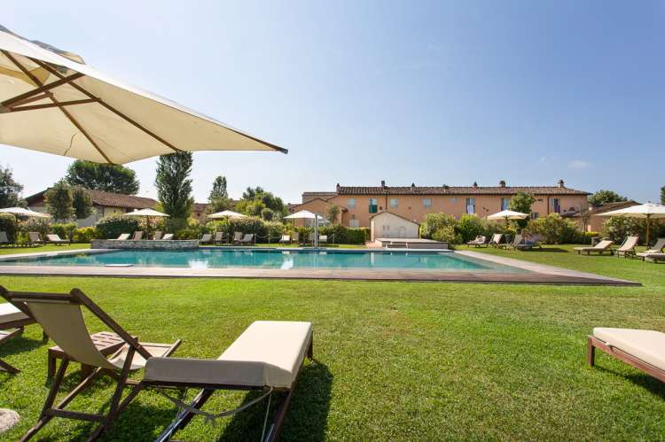 Bildet viser feriebosted nært Pisa og kysten i Toscana.