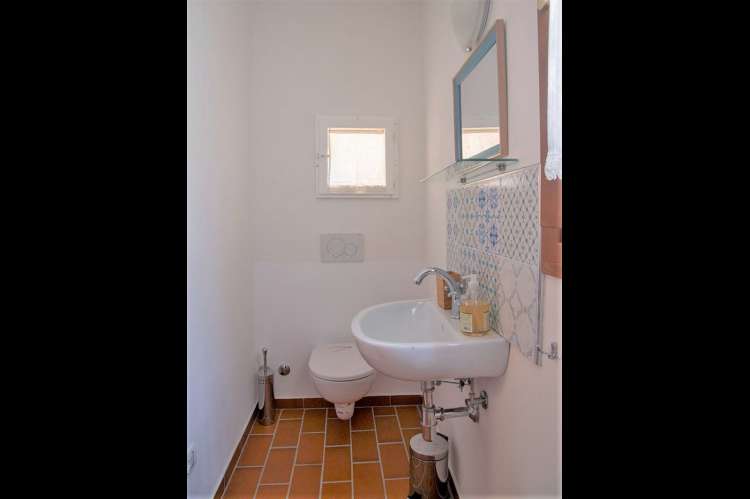 Bildet viser bad på agriturismo ved Pisa.