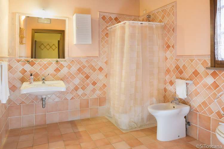 Bildet viser bad på vingård med ferieleiligheter i hjertet av Toscana.