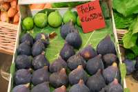 Bildet viser fiken lagt opp for salg i Matmarkedet i Firenze – Mercato Centrale