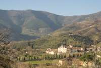 Bildet viser Certosa di Pisa i Calci. Sett fra Nicosia. Ved Calci utenfor Pisa.