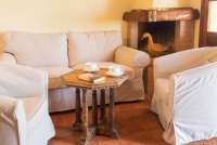 Bildet viser sofa, sovesofa i feriehuset Villa Verde.