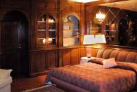 Bildet viser soverom i ferieleilighet i Toscana.