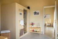 Bildet viser sauna på vingården Aldobrando ved Pisa i Toscana.