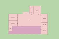 Bildet viser planskisse av ferieleiligheten Terrazza i landsby i Toscana.